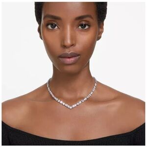 Mesmera Swarovski Mixed cut Crystal Rhodium Plated